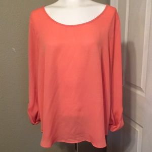 Day trip cutout back blouse size Large